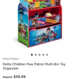 Brand New Paw Patrol Toy Organizer